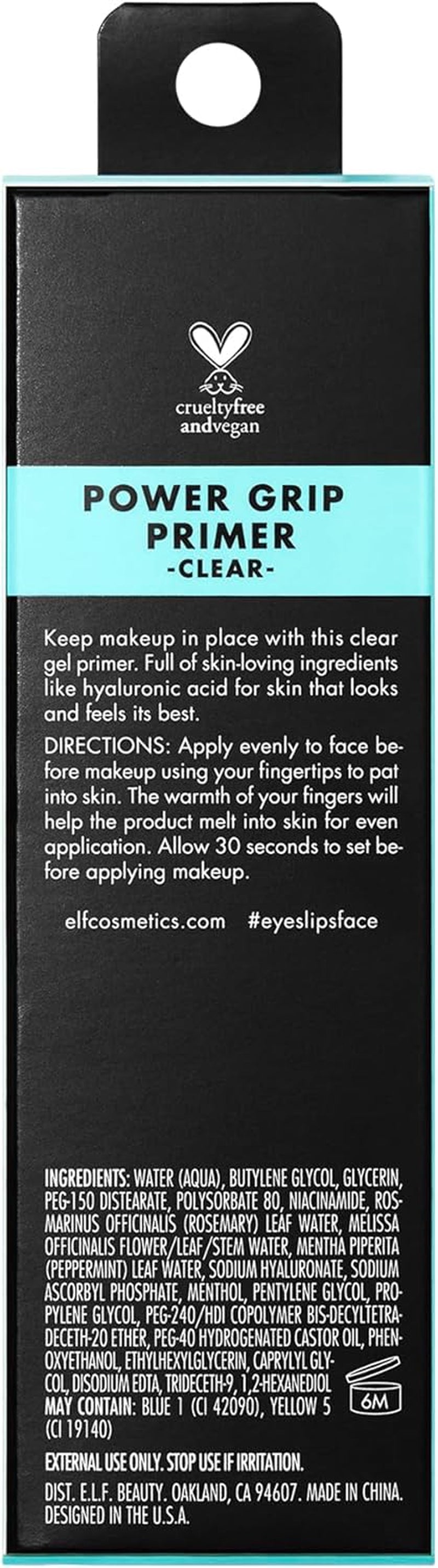 Power Grip Primer, Gel-Based & Hydrating Face Primer for Smoothing Skin & Gripping Makeup, Moisturizes & Primes, 0.811 Fl Oz (24 Ml.)