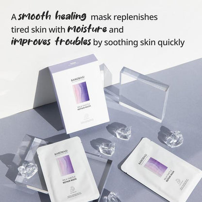 BANOBAGI Milk Thistle Repair Mask Face - Official Product Moisturizing Face Maskcopper Tri-Peptide & Burdock Root Extract (10 Sheets, 1.01 Fl Oz)