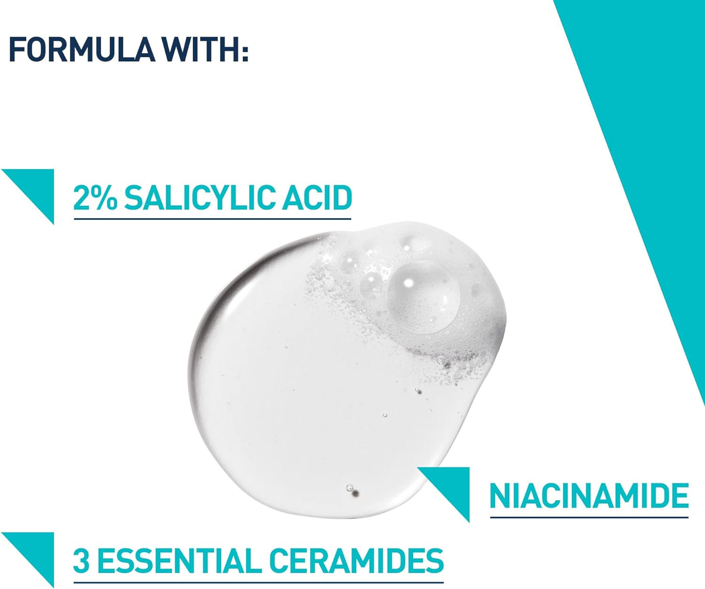 Blemish Control Cleanser Gel Face Wash 236Ml, for Blackheads, Blocked Pores & Acne-Prone Skin, 2% Salicylic Acid + Niacinamide + Purifying Clay + Ceramides, Lightweight + Oil-Absorbing