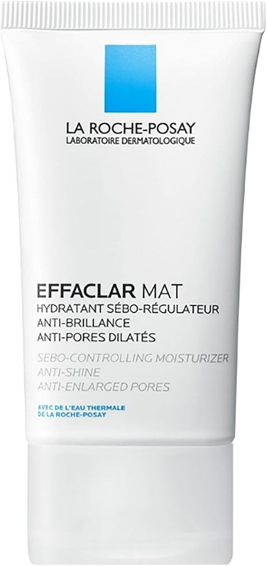 La Roche-Posay Anti-Acne Moisturiser, Anti-Shine, Anti-Enlarged Pores, Sebo-Controling Moisturiser, Effaclar Mat, 40Ml