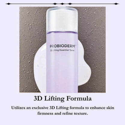 [BIOHEAL BOH Official] Probioderm 3D Lifting Essential Toner | 17-Peptide + Probiotic I Hydrating, Firming, Elasticity Daily Skin Repair