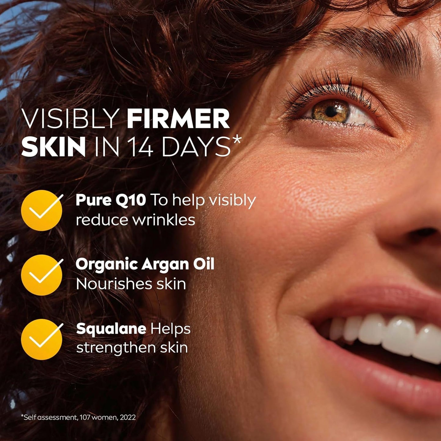 Q10 Anti-Wrinkle Nourishing Day Cream SPF 15 50Ml | Anti-Ageing Face Moisturiser | with Q10 & Argan Oil | Lasting 24-Hour Nourishment | Firms Skin | Reduces Signs of Aging